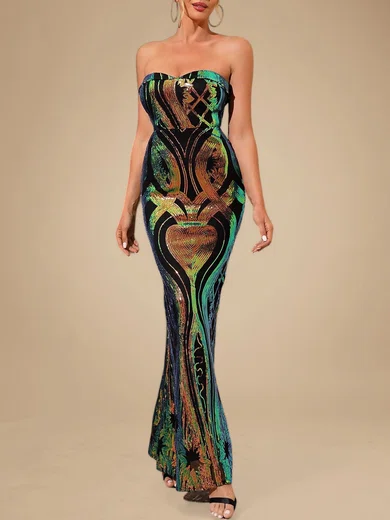 Sparkly Sheath/Column Sequin Sweetheart Formal Dresses PT020118859