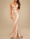 Sparkly Trumpet/Mermaid Sequin V-neck Formal Dresses PT020119183