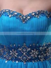 Short/Mini Tulle Sweetheart with Beading and Cascading Ruffles Prom Dresses #02051683
