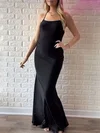 Trumpet/Mermaid Square Neckline Jersey Floor-length Prom Dresses With Ruched #Milly020121081