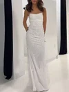 Trumpet/Mermaid Square Neckline Tulle Sweep Train Prom Dresses With Appliques Lace #Milly020121217