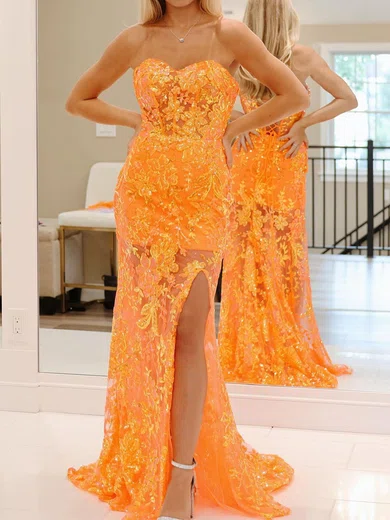 Mermaid Strapless Sparkly Sequin Prom Dresses #Milly020120527