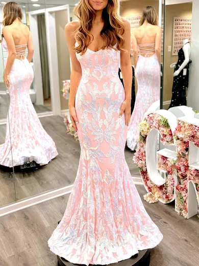 Mermaid Sweetheart Sparkly Sequin Prom Dresses #Milly020120536