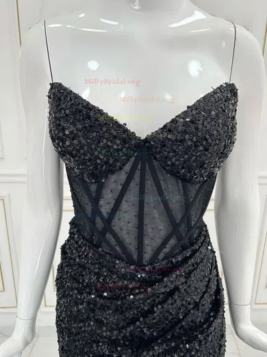 Trumpet Mermaid Black & White Ruched Prom Dress Trumpet Mermaid Black & White Ruched Prom Dress