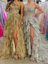 Ball Gown One Shoulder Tulle Tiered Prom Dresses With Appliques #Milly020121717