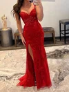 Mermaid Sweetheart Tulle Corset Prom Dresses With Appliques #Milly020121857