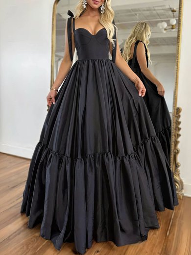 Ball Gown Sweetheart Taffeta Floor-length Prom Dresses With Bow #Milly020121887