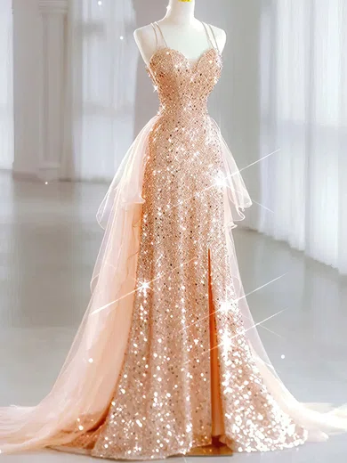 Ball Gown Sweetheart Sparkly Sequin Prom Dresses #Milly020121896