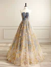 Ball Gown/Princess Straight Organza Floor-length Prom Dresses With Ruched #Milly020121938