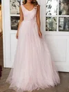 Ball Gown/Princess V-neck Lace Tulle Floor-length Wedding Dress #Milly00026897