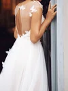 Ball Gown/Princess Illusion Tulle Sweep Train Wedding Dress #Milly00026908