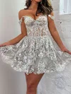 Corset Silver Skater Appliques Tiered Homecoming Dresses #Milly02052121