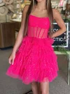 Corset Skater Glitter Tiered Homecoming Dresses #Milly02052250