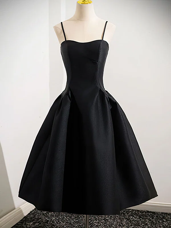 Sweetheart Satin Tea-length A-line Homecoming Dresses #Milly02052419
