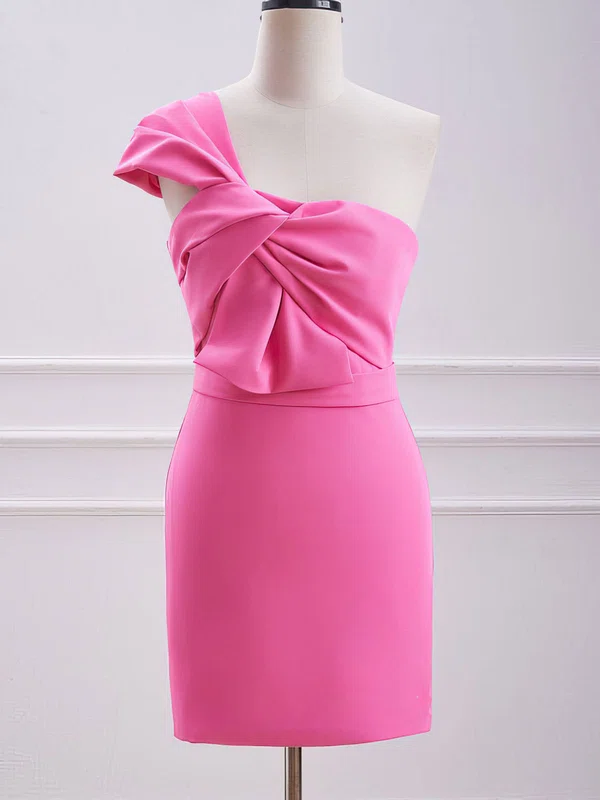 Unique Fuchsia Bodycon One Shoulder Homecoming Dresses #Milly02052445