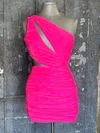 Cut Out One-Shoulder Bodycon Homecoming Dresses #Milly02052529