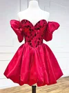 Corset Red Skater Satin Sweetheart Homecoming Dresses #Milly02052551