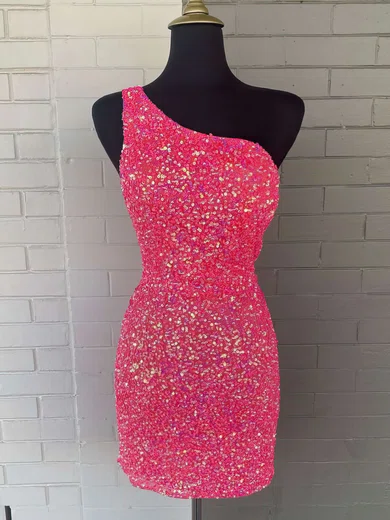 Sparkly Bodycon One Shoulder Cut Out Sequin Dress PT02052575