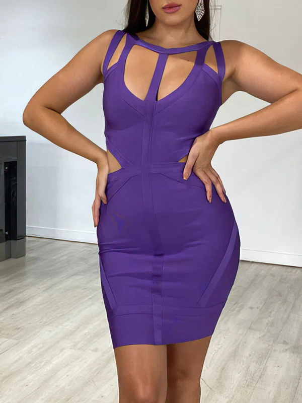 Scoop Neck Stretch Crepe Bodycon Homecoming Dresses #Milly02052726
