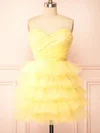 Cute Daffodil Skater Tulle Tiered Homecoming Dresses #Milly02052755