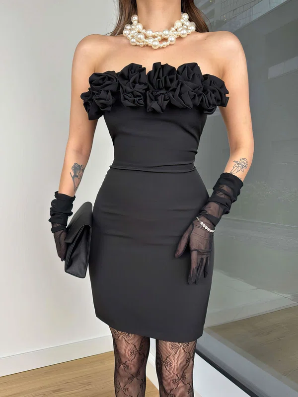 Unique Black Fitted Straight Homecoming Dresses #Milly02052813