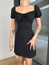 Black Short Sleeve Bodycon Homecoming Dresses #Milly02052814