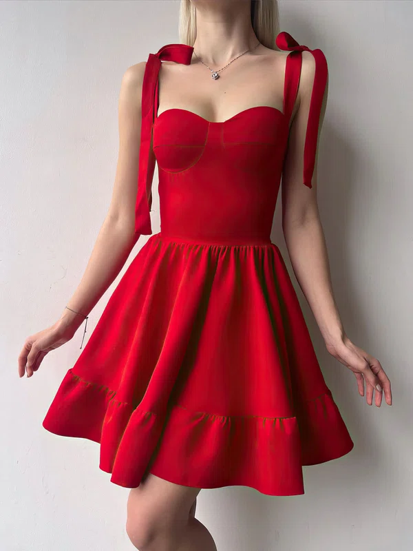 Red Sweetheart Stretch Crepe Homecoming Dresses #Milly02052847