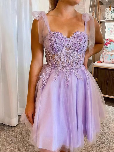 Corset Lavender Skater Appliques Homecoming Dresses #Milly02053020