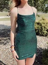 Sparkly Dark Green Bodycon Sequin Homecoming Dresses #Milly02053084