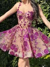 Corset Fuchsia Skater Tulle Homecoming Dresses #Milly02053099