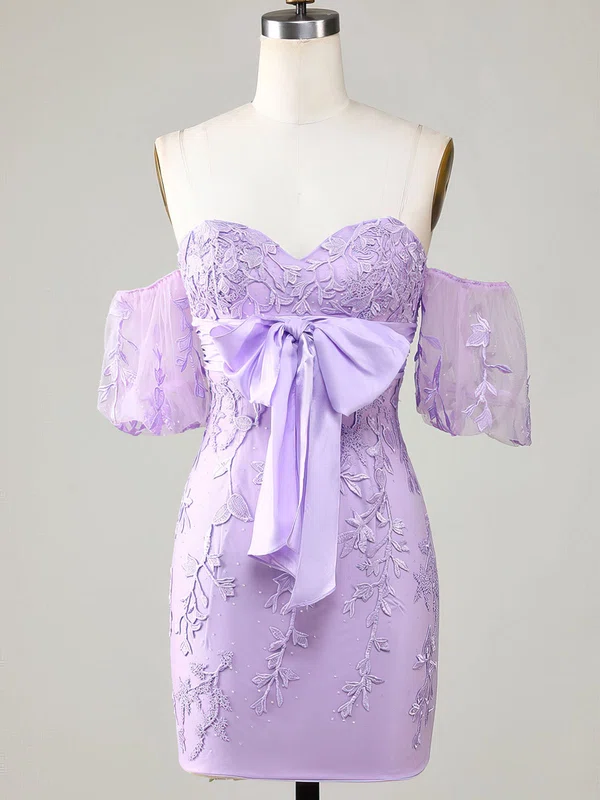 Sweetheart Lace Bodycon Homecoming Dresses With Appliques Lace #Milly02053221