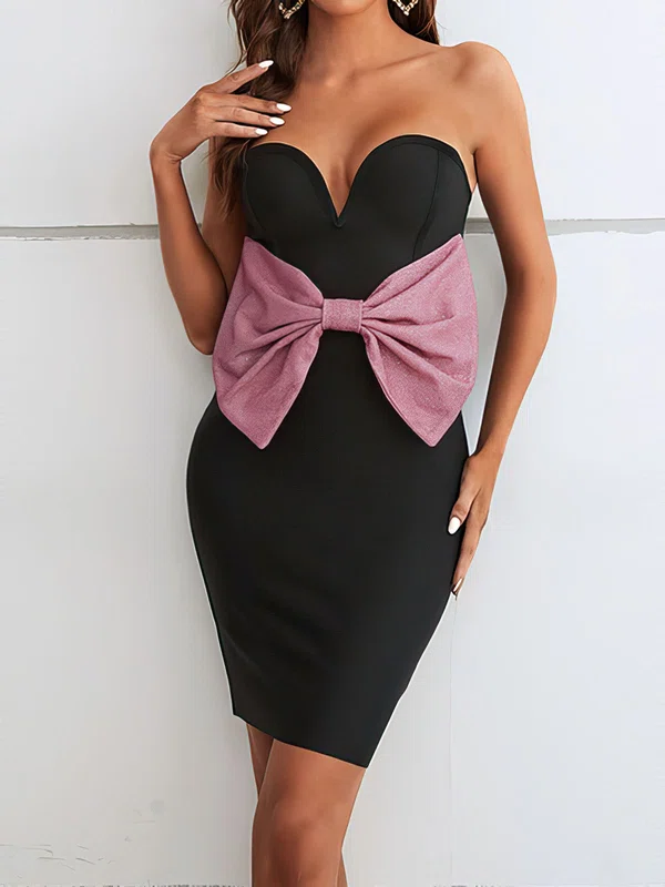 Black Sweetheart Stretch Crepe Bodycon Homecoming Dresses #Milly02053268