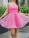 Cute Skater Organza Ruched Homecoming Dresses #Milly02053331