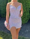 Corset Bodycon Sequin V-neck Beaded Homecoming Dresses #Milly02053345