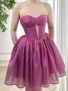 Corset Skater Organza Cut Out Ruched Homecoming Dresses #Milly02053386