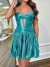 Corset Skater Metallic Pleats Cut Out Homecoming Dresses #Milly02053564