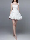 Ball Gown/Princess Square Neckline Lace Short/Mini Wedding Dress #Milly00027530