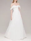 Ball Gown/Princess Off-the-shoulder Organza Floor-length Wedding Dress #Milly00027570