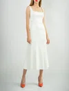 Sheath/Column Square Neckline Satin Ankle-length Wedding Dress #Milly00027760