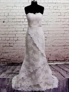Trumpet/Mermaid Sweetheart Lace Court Train Wedding Dresses With Sashes / Ribbons #00020566