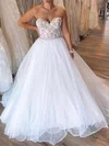 Ball Gown/Princess Sweetheart Tulle Court Train Wedding Dress With Beading #Milly00028049