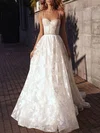 Ball Gown/Princess Sweetheart Glitter Lace Court Train Wedding Dress With Beading #Milly00027164