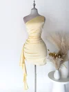 Daffodil One-Shoulder Chiffon Bodycon Homecoming Dresses #Milly02053967