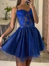 Sweetheart Glitter Skater Homecoming Dresses With Appliques Lace #Milly02054118