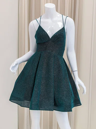 Backless V-neck Glitter Homecoming Dresses #Milly02054184