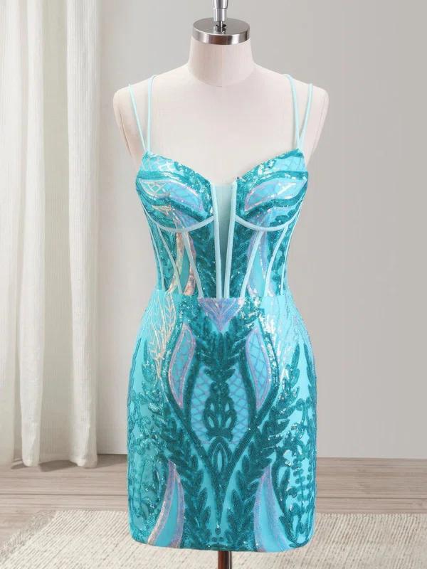 Sparkle V-neck Glitter Lace Bodycon Homecoming Dresses #Milly02054256