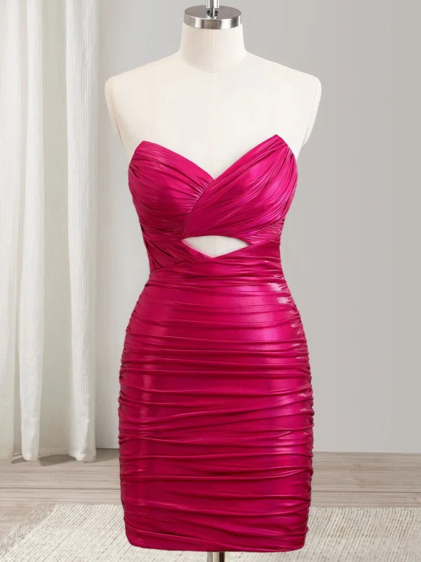 Cutout V-neck Ruched Bodycon Homecoming Dresses #Milly02054265