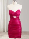 Cutout V-neck Ruched Bodycon Homecoming Dresses #Milly02054265