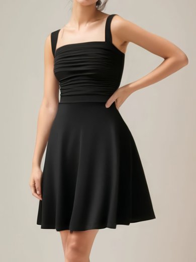 Elegant Black Skater Bow Homecoming Dresses #Milly02054433