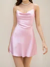 Petite Candy Pink Skater Satin Butterfly Homecoming Dresses #Milly02054452